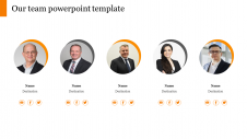 Editable Our Team PowerPoint Template For Presentation
